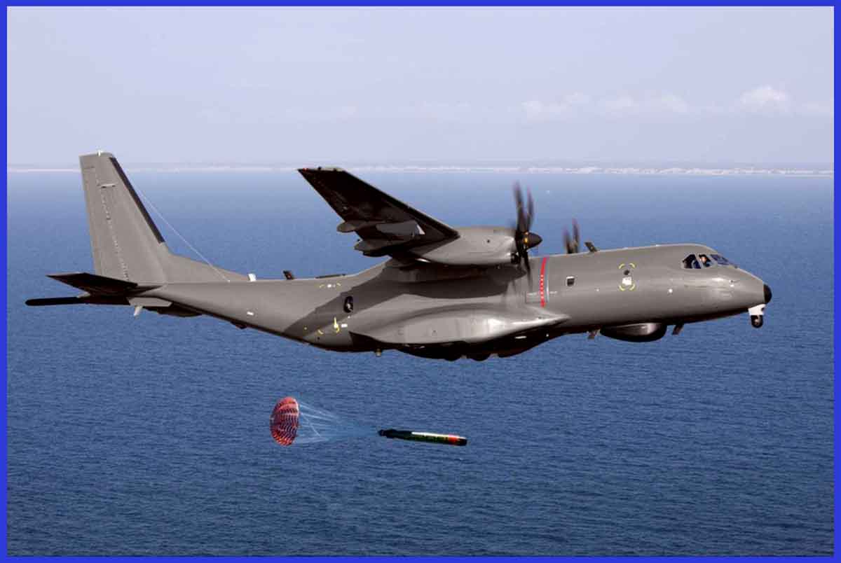 The C295 MPA/ASW has just successfully launched a torpedo during a practice session