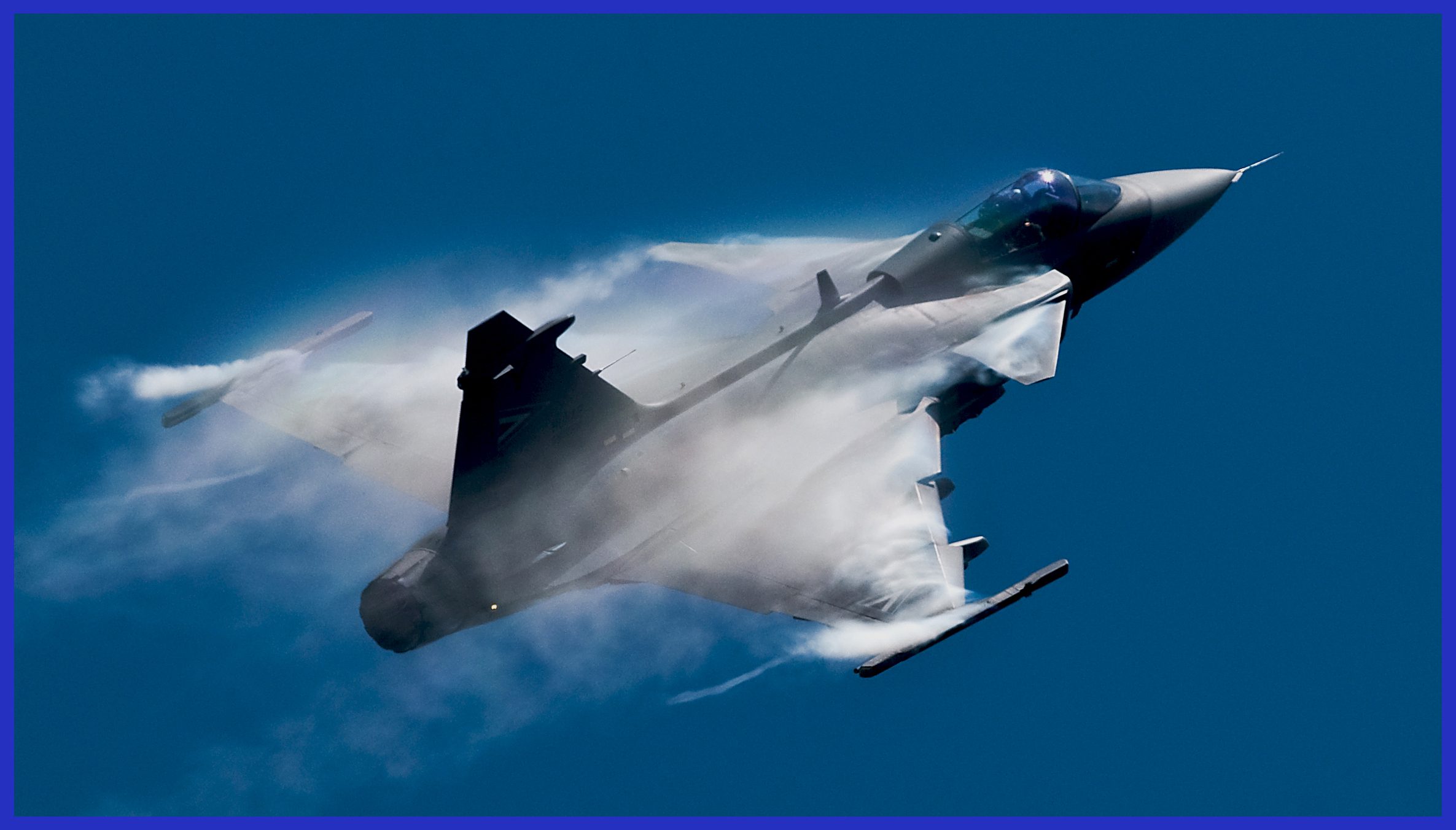  Photo Credit: Hesja Air-Art Photography / The Gripen is on the verge of breaking the first sound barrier