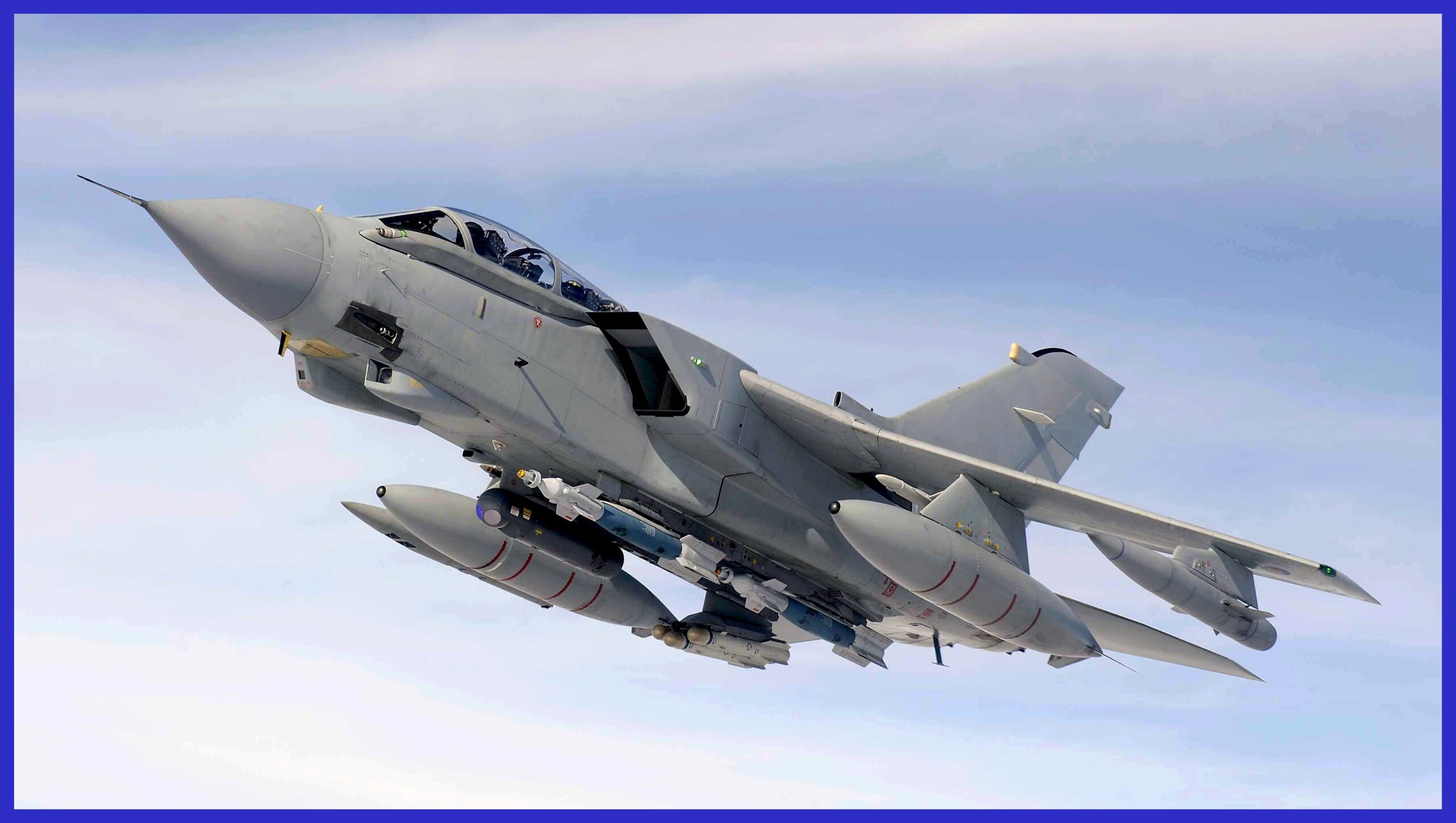Photo Credit: RAF, Panavia Tornado-gr.4 armed with two Paveway II LGB and two Brimstone missile.