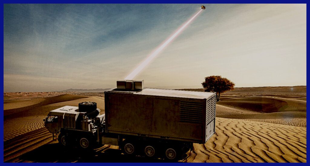 Photo Credit: Rafael / The truck-based highly mobile Iron Beam battery is composed of an air defense radar, a command and control (C2) unit, and High Energy Laser (HEL) systems