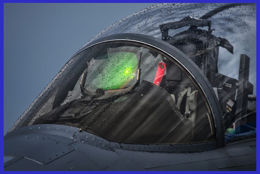 Photo Credit: Hesja Air-Art Photography / A clear image of the F-15EX HUD (head-up display)