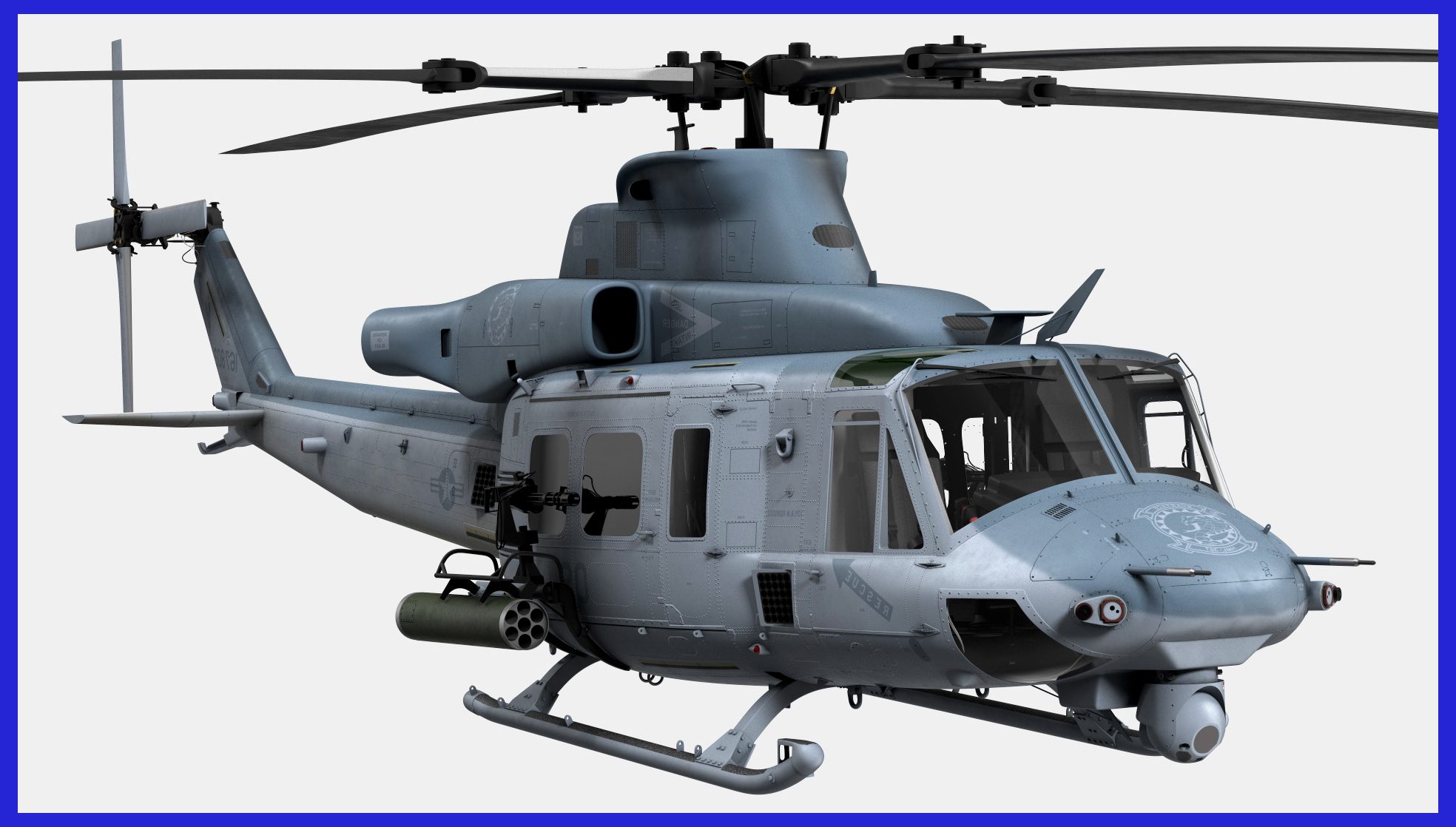Photo Credit: Turbosquid / Unveiling the Bell UH-1Y Venom from the Huey Family