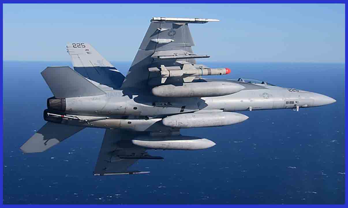Photo Credit: USN / The US Navy F/A-18F Super Hornet, began flight testing Harpoon Block II+ at the Point Mugu sea range in California in November 2015